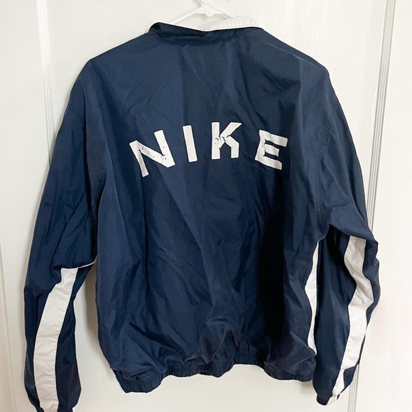 Vintage Nike Y2K Navy/White Windbreaker Size YXL
